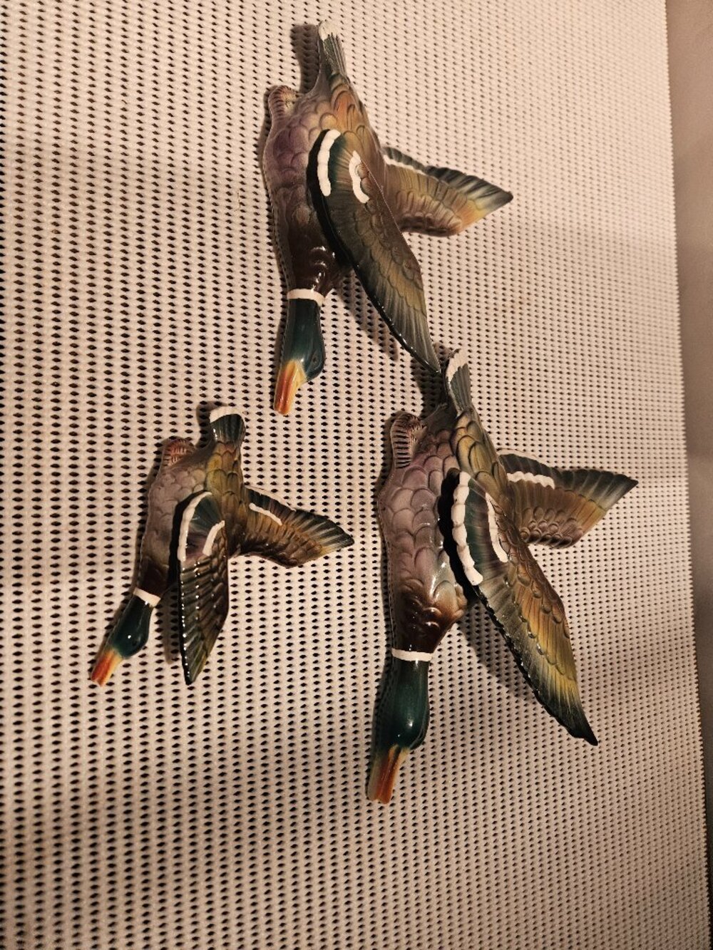 Vintage OT6394 Japan Porcelain Set of Three flying ducks   G11